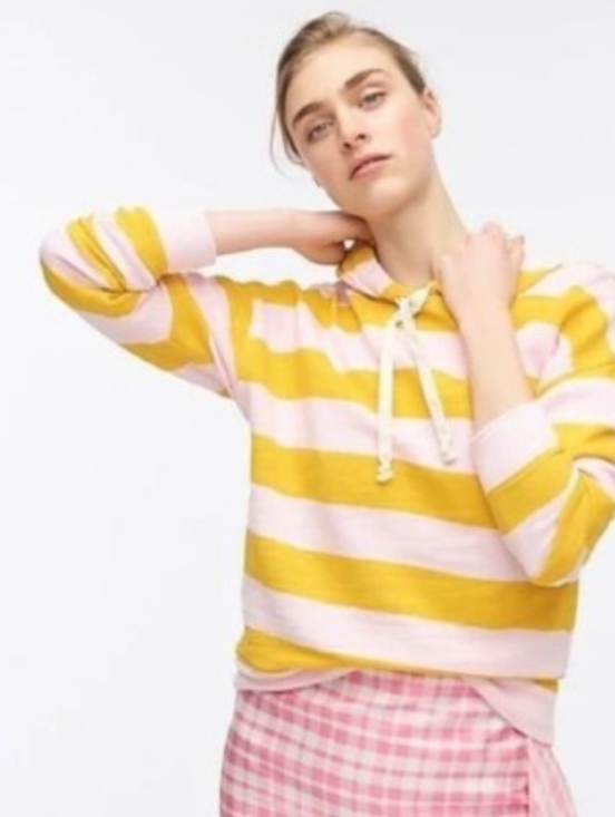 J. Crew Tops - J. Crew Pink and Yellow Fleece
